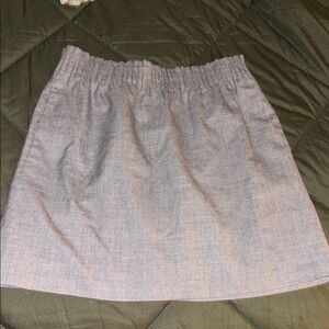 J. Crew Gray Elastic Waist Skirt